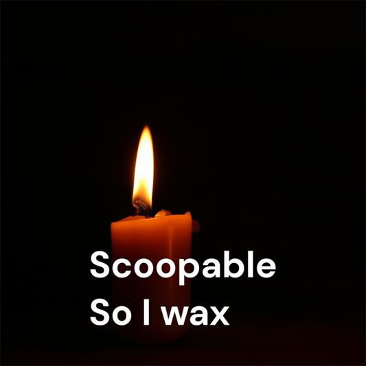 Scoopable soy wax